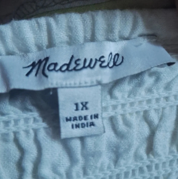 Madewell Rosalie Tie-Strap Top in Geo Eyelet SZ 1X - Picture 11 of 11